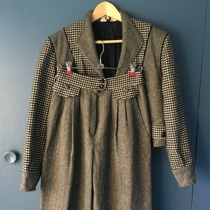 Vintage Yves St. Tropez Houndstooth Suit